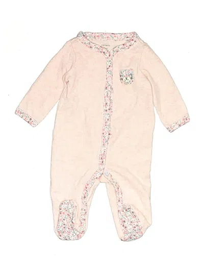 Pre-owned Carter's Babies' Long Sleeve Onesie In Ivory