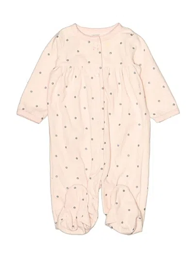 Pre-owned Carter's Babies' Long Sleeve Onesie In Ivory