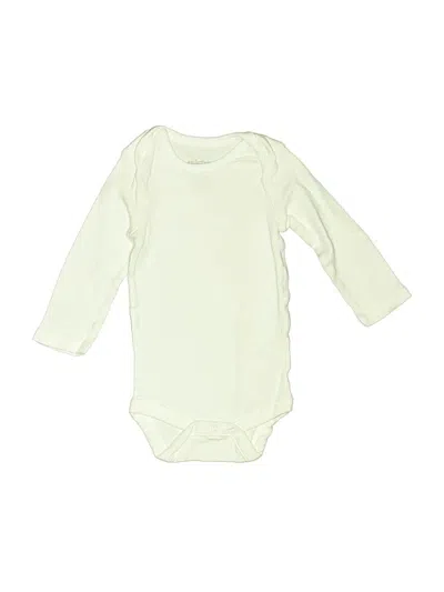 Pre-owned Carter's Babies' Long Sleeve Onesie In Ivory