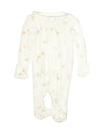 Pre-owned Carter's Babies' Long Sleeve Onesie In Ivory