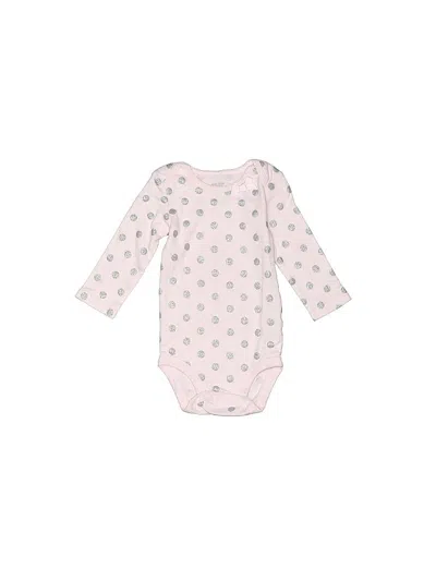 Pre-owned Carter's Babies' Long Sleeve Onesie In Pink