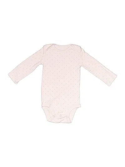 Pre-owned Carter's Babies' Long Sleeve Onesie In Pink