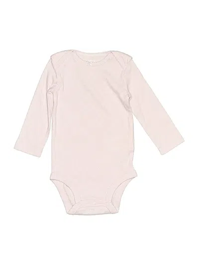 Pre-owned Carter's Babies' Long Sleeve Onesie In Pink