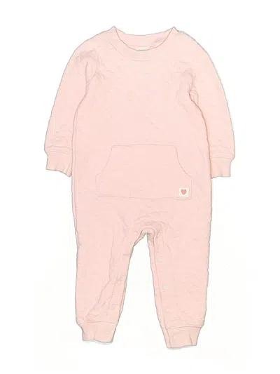Pre-owned Carter's Babies' Long Sleeve Onesie In Pink