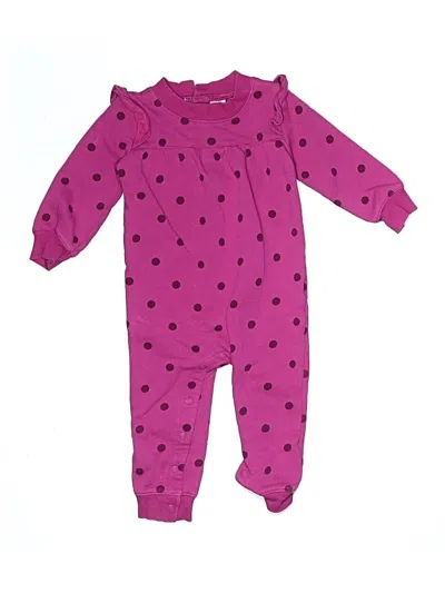 Pre-owned Carter's Kids' Long Sleeve Onesie In Pink
