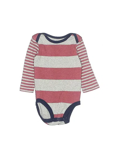 Pre-owned Carter's Babies' Long Sleeve Onesie In Red