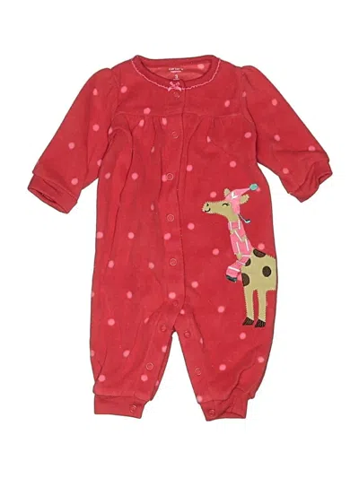 Pre-owned Carter's Babies' Long Sleeve Onesie In Red