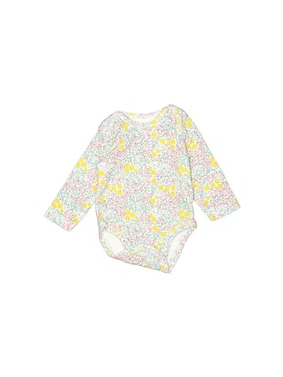 Pre-owned Carter's Babies' Long Sleeve Onesie In Yellow