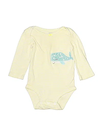 Pre-owned Carter's Babies' Long Sleeve Onesie In Yellow