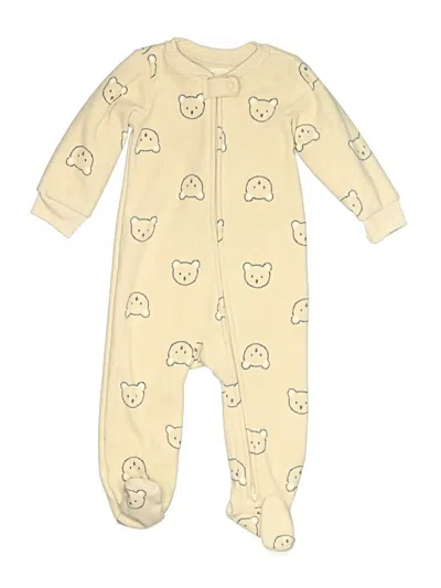 Pre-owned Carter's Babies' Long Sleeve Outfit In Ivory