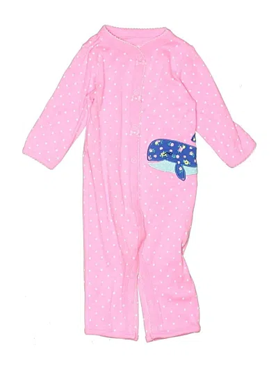 Pre-owned Carter's Babies' Long Sleeve Outfit In Pink