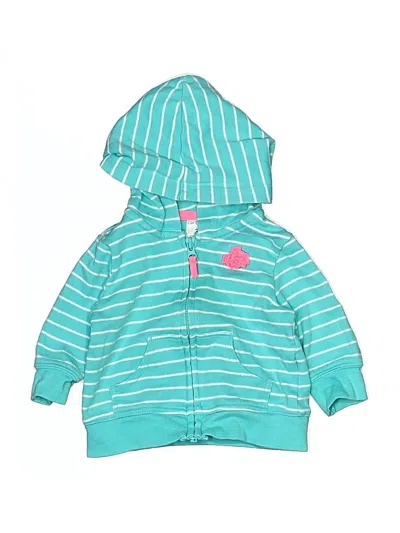 Pre-owned Carter's Babies' Long Sleeve Outfit In Teal