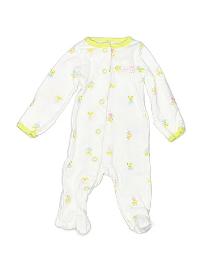 Pre-owned Carter's Babies' Long Sleeve Outfit In White