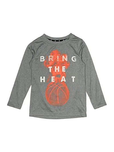 Pre-owned Carter's Kids' Long Sleeve T-shirt In Gray