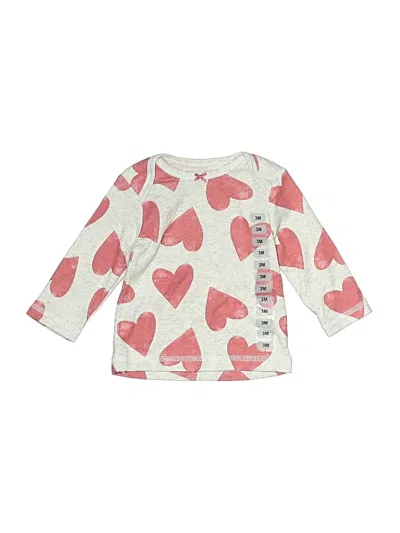 Pre-owned Carter's Babies' Long Sleeve T-shirt In White