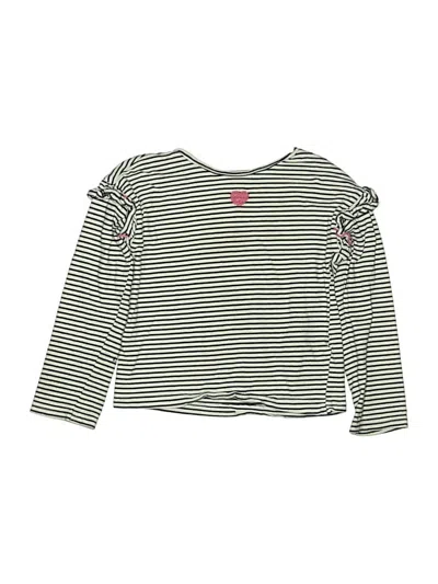 Pre-owned Carter's Kids' Long Sleeve Top Green Ruffles Neckline Tops