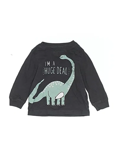 Pre-owned Carter's Babies' Long Sleeve T-shirt In Black
