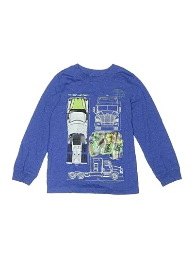 Pre-owned Carter's Kids' Long Sleeve T-shirt In Blue