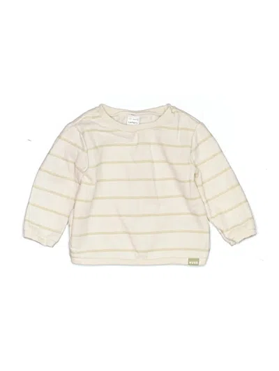 Pre-owned Carter's Babies' Long Sleeve T-shirt In Ivory