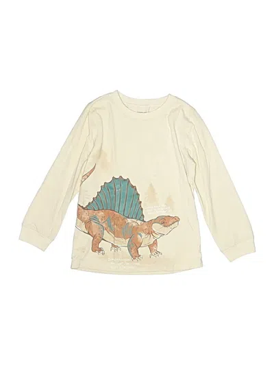 Pre-owned Carter's Kids' Long Sleeve T-shirt In Ivory