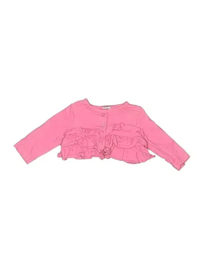 Pre-owned Carter's Babies' Long Sleeve T-shirt In Pink