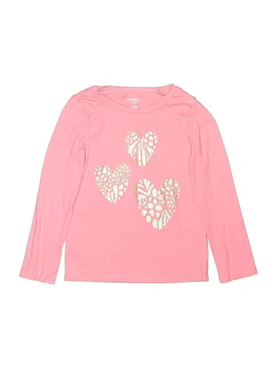 Pre-owned Carter's Kids' Long Sleeve T-shirt In Pink