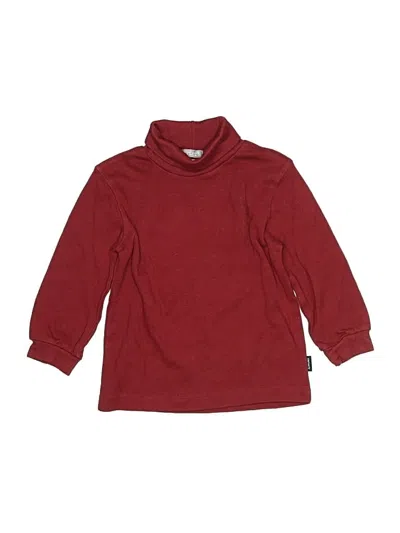 Pre-owned Carter's Kids' Long Sleeve Turtleneck In Burgundy