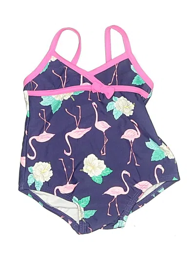 Pre-owned Carter's Babies' One Piece Swimsuit In Blue