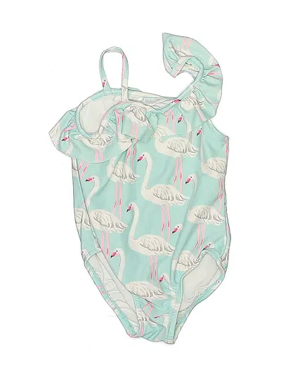 Pre-owned Carter's Kids' One Piece Swimsuit In Green