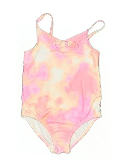 Pre-owned Carter's Kids' One Piece Swimsuit In Pink