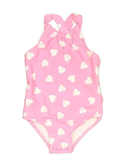 Pre-owned Carter's Babies' One Piece Swimsuit In Pink