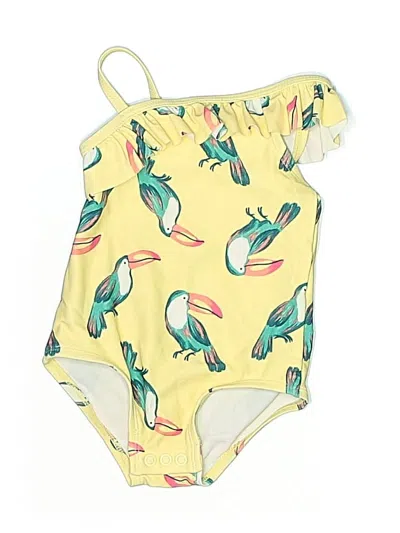 Pre-owned Carter's Babies' One Piece Swimsuit In Yellow