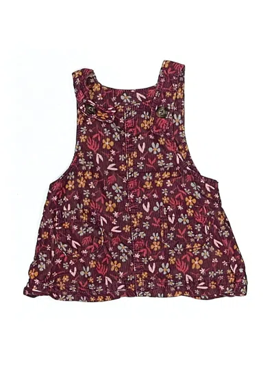 Pre-owned Carter's Babies' Overalls In Burgundy
