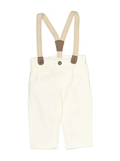 Pre-owned Carter's Babies' Overalls In Ivory