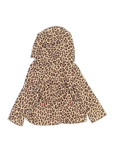 Pre-owned Carter's Kids' Poncho In Tan