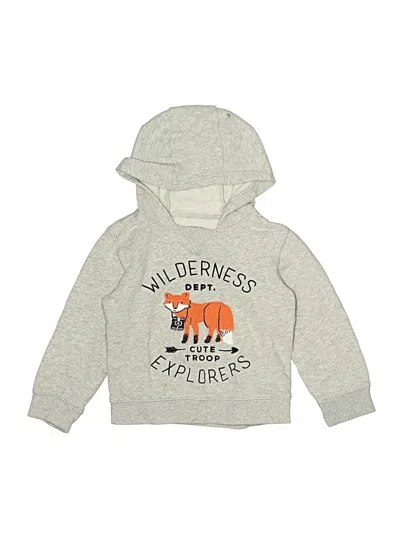 Pre-owned Carter's Kids' Pullover Hoodie In Gray