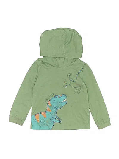 Pre-owned Carter's Kids' Pullover Hoodie In Green