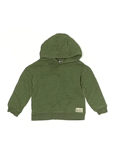 Pre-owned Carter's Kids' Pullover Hoodie In Green