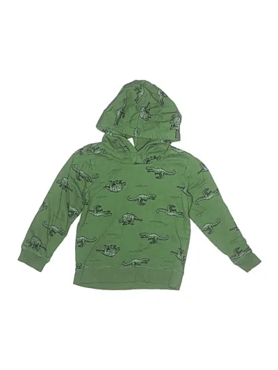 Pre-owned Carter's Kids' Pullover Hoodie In Green