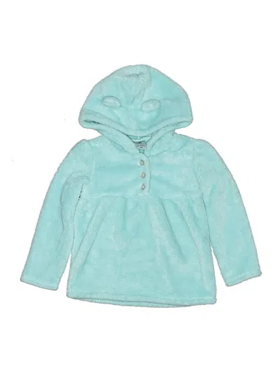 Pre-owned Carter's Kids' Pullover Hoodie In Teal