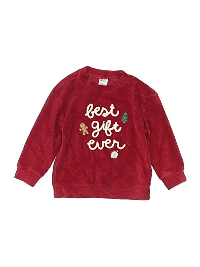 Pre-owned Carter's Babies' Pullover Sweater In Burgundy