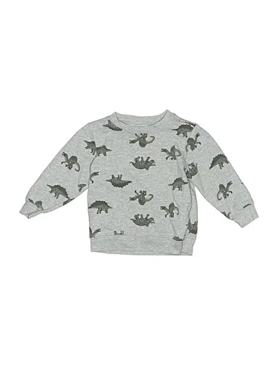 Pre-owned Carter's Kids' Pullover Sweater In Gray