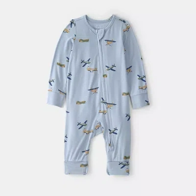 Carter's Purelysoft Baby Boys Sleep And Play In Blue