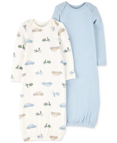 Carter's Purelysoft By  Baby 2-pc. Sleeper Gowns Set In Blue