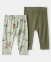 Carter's Purelysoft By  Baby Purelysoft Pull-on Pants, 2 Pack In Green