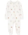 Carter's Purelysoft By  Baby Zip-up Purelysoft 1-piece Sleep & Play Pajamas In White