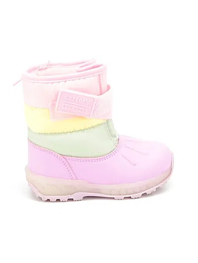 Pre-owned Carter's Kids' Rain Boots In Pink