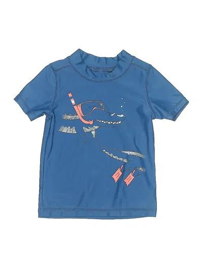 Pre-owned Carter's Babies' Rash Guard In Blue