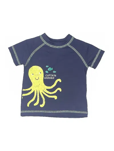 Pre-owned Carter's Babies' Rash Guard In Blue