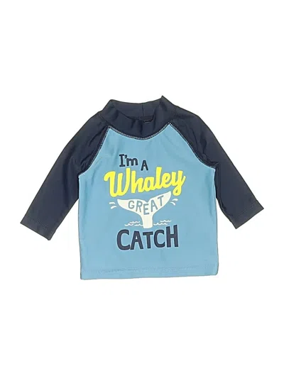 Pre-owned Carter's Babies' Rash Guard In Blue